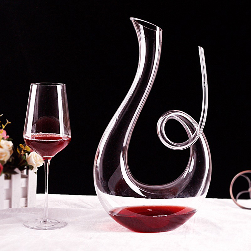 Decanter Aerator Set - FZRed-Carafe à Vin Soufflée à la