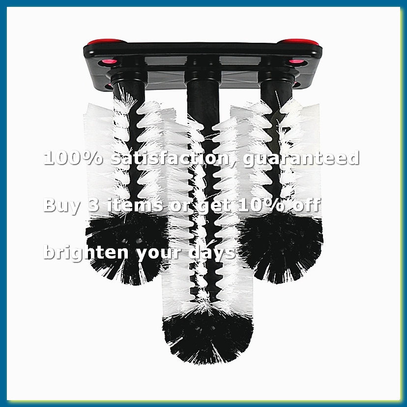 Wine & Beer Unlimited Spirits - Lave-verres à 3 brosses avec base