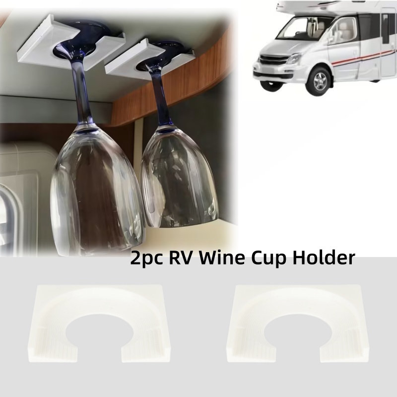 Wine & Beer Unlimited Spirits - Porte-gobelet à vin pour camping-car, 2