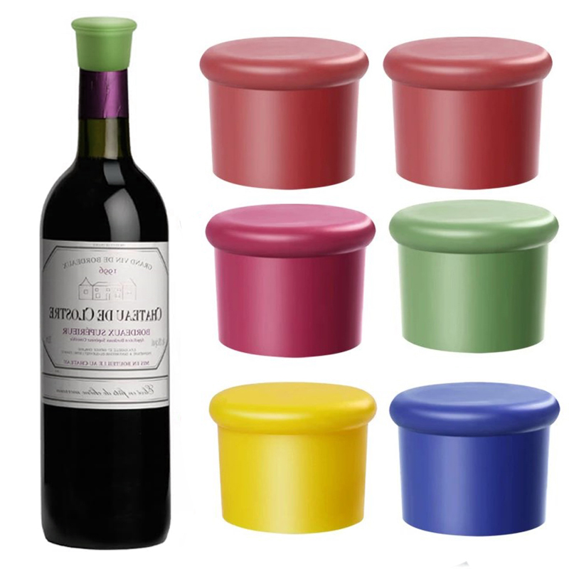 Beer Wine Hobby - Bouchons de vin réutilisables en Silicone,