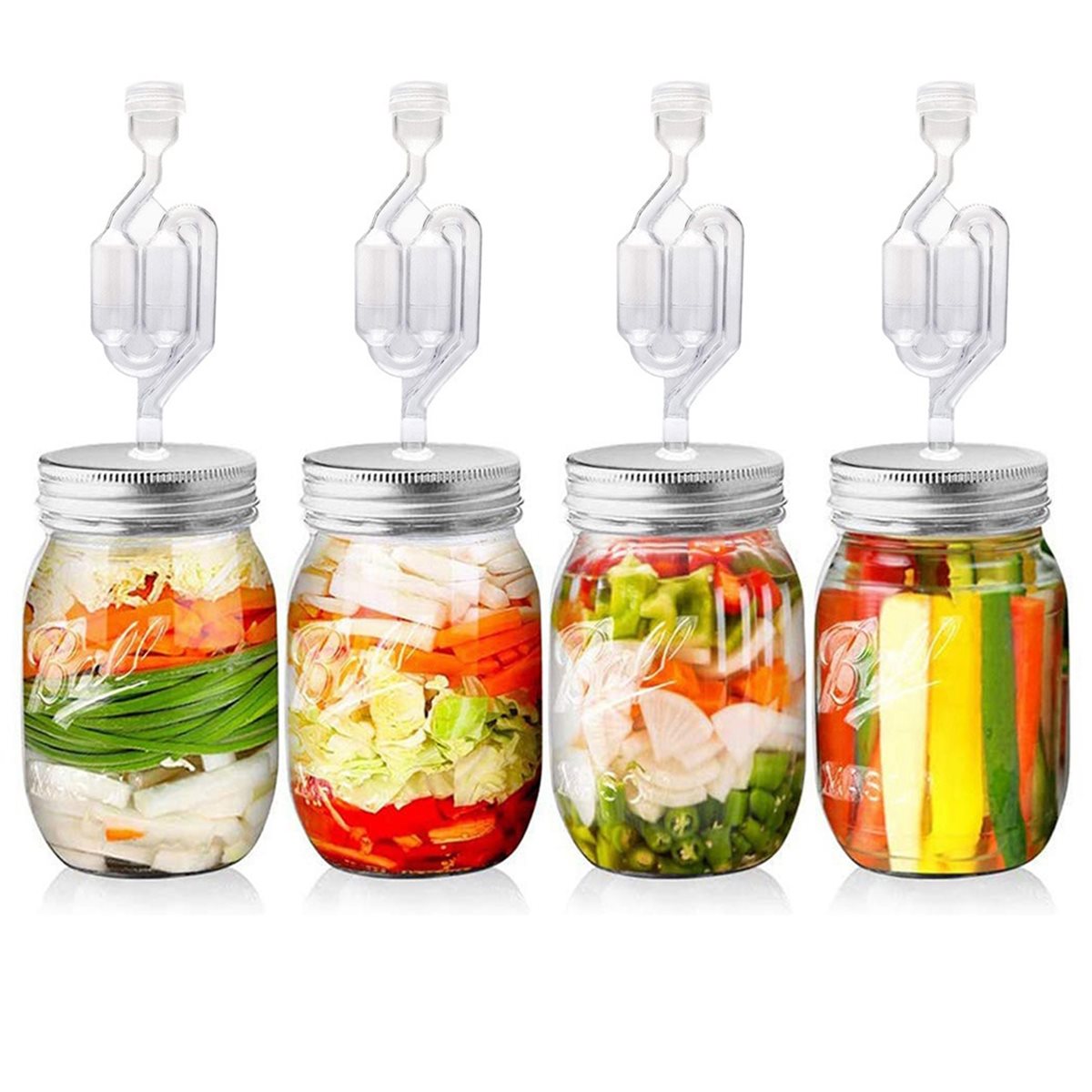 Wine Beer And More - Lot de 4 couvercles de fermentation