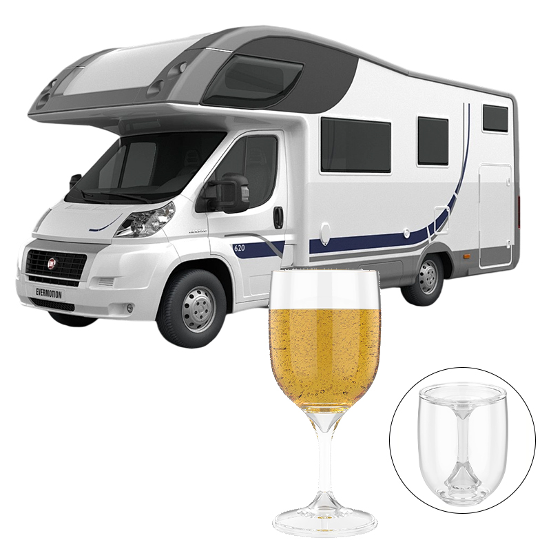 Wine & Beer Unlimited Spirits - Verre à vin pliant Transparent en