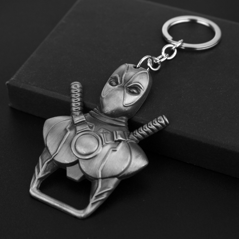Wine Beer Opener - Porte-clés Deadpool tendance, porte-clés personnalisé, ouvre-bouteille,