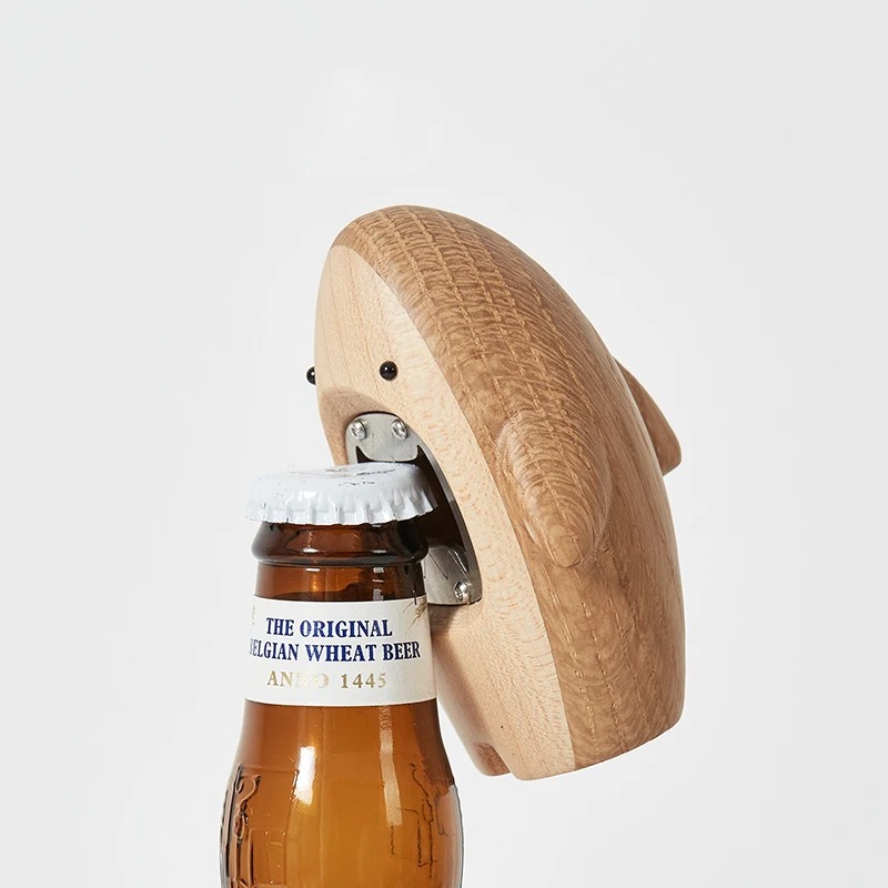 Wine Beer Opener - Ouvre-bouteille créatif en bois en forme