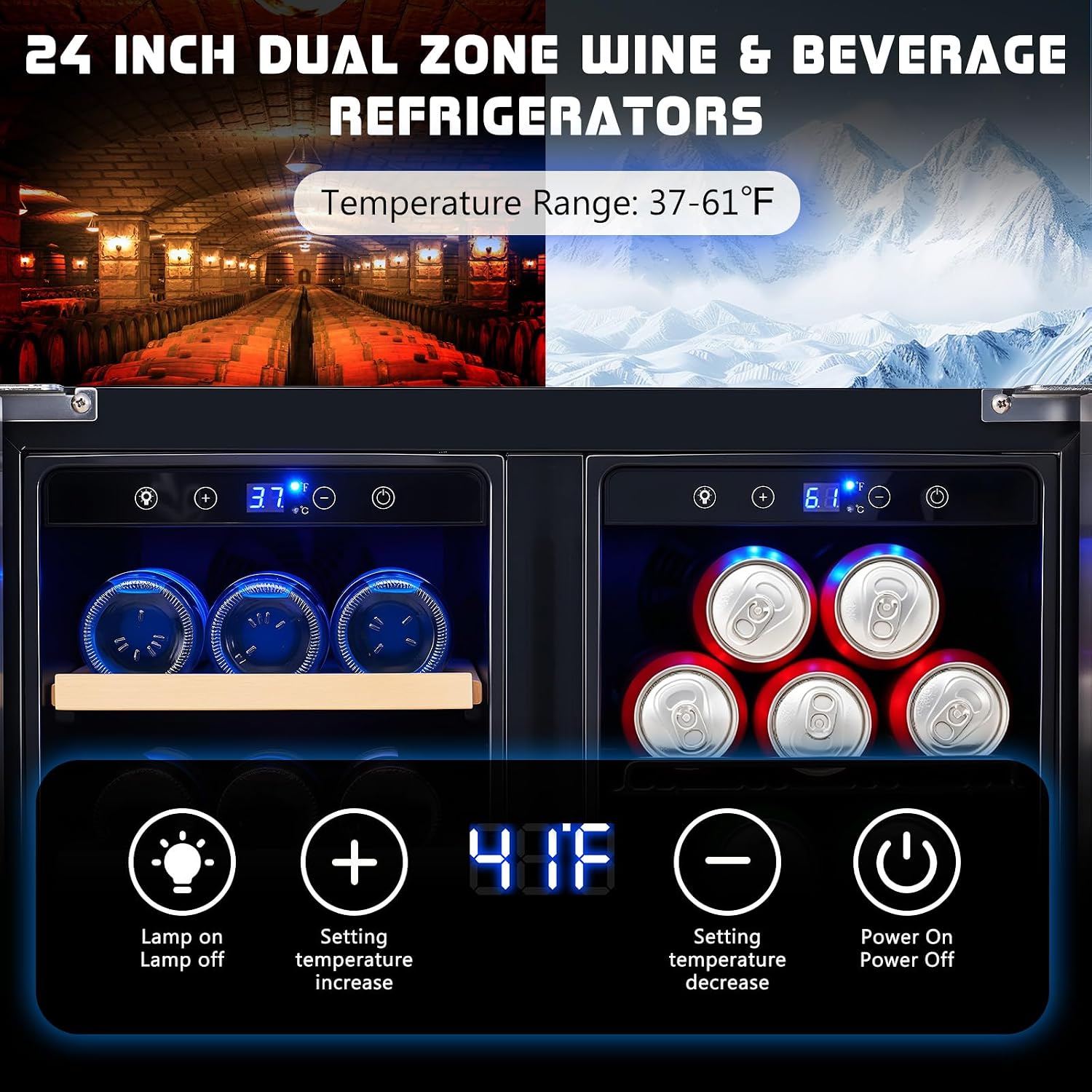 Réfrigérateur à boissons, réfr - Wine And Beer Undercounter Fridge avis et prix