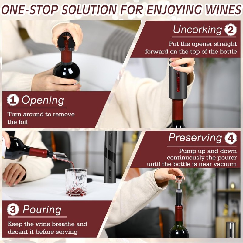 Tire-bouchon électrique automa - Wine Beer Opener avis et prix