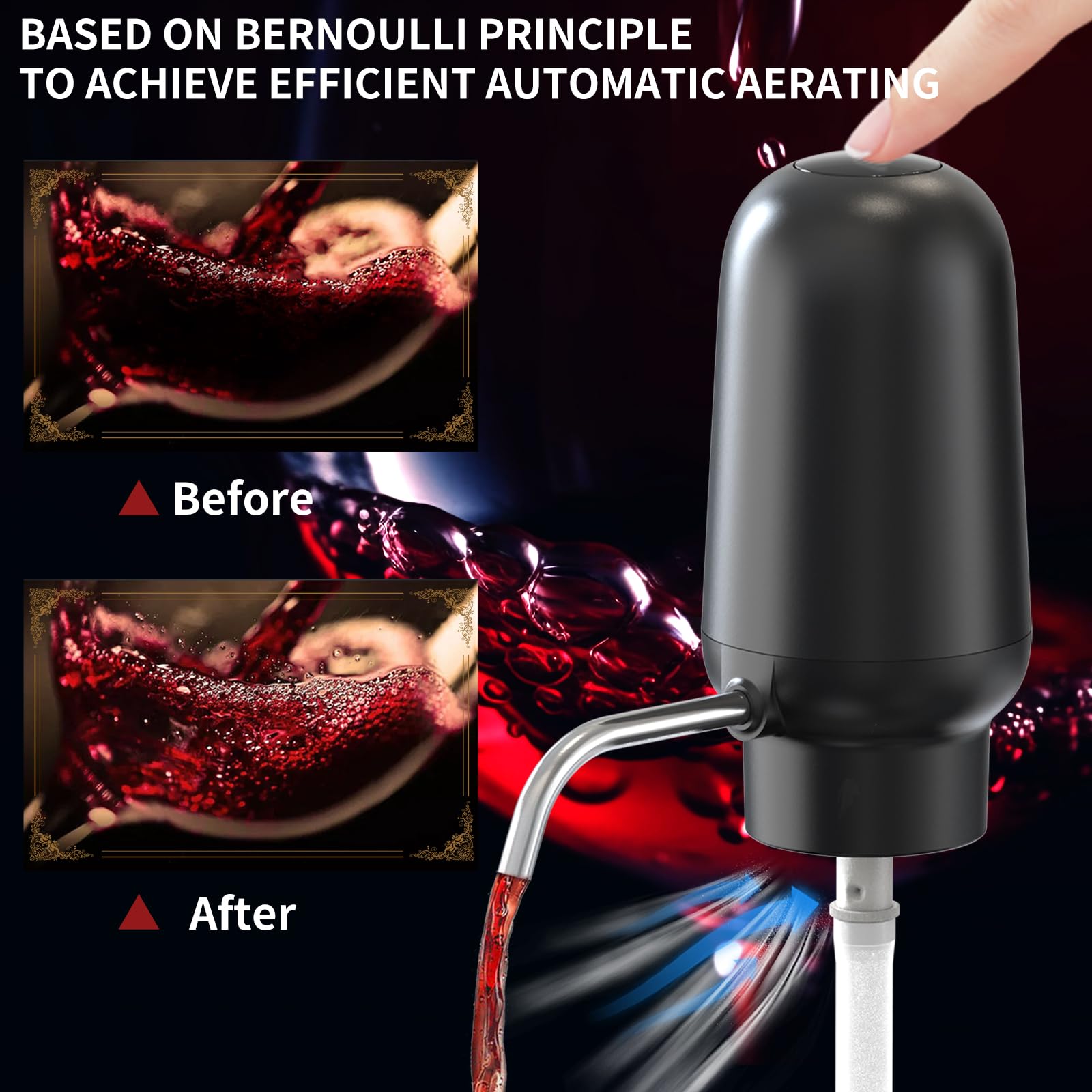 Aérateur de vin électrique Int - Decanter Aerator Set avis et prix