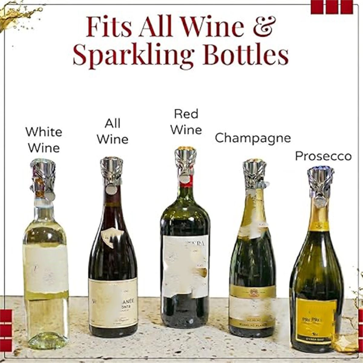 (A02R) Lot de 2 bouchons à vin - Wine & Beer Unlimited Spirits avis et prix