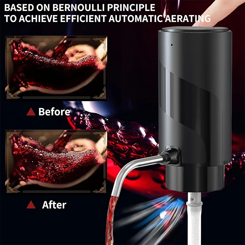 Ensemble d'ouvreur de vin élec - Decanter Aerator Set avis et prix
